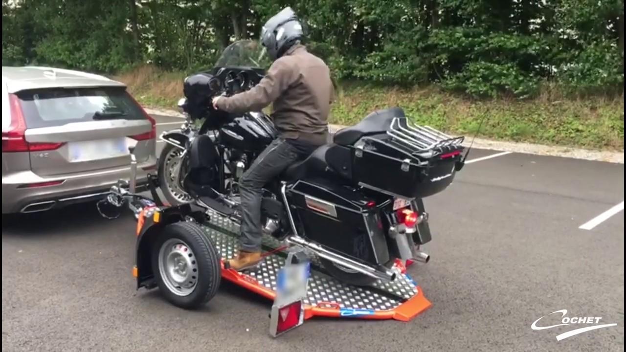 Remorque Porte Moto pliable et abaissable UNO